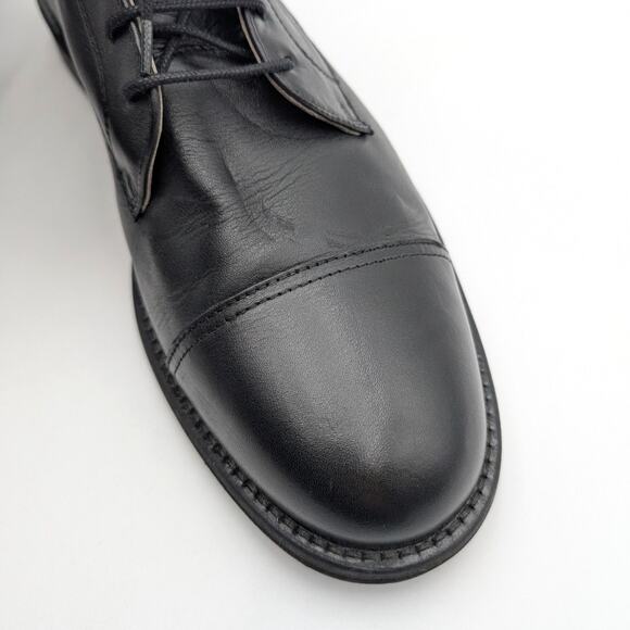 AllSaints Harland Cap Toe Ankle Boots Lace-Up Men's Black Size US13 EU46 - Picture 10 of 11